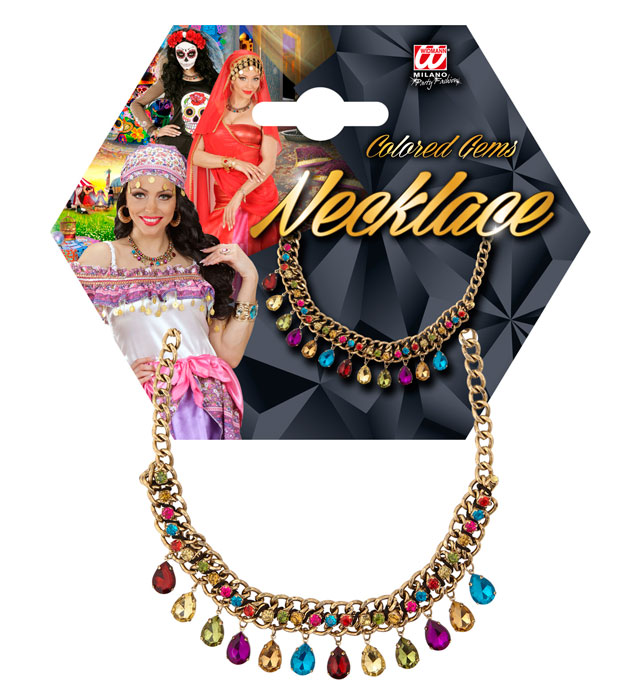 Colier Cu Pietre Multicolore