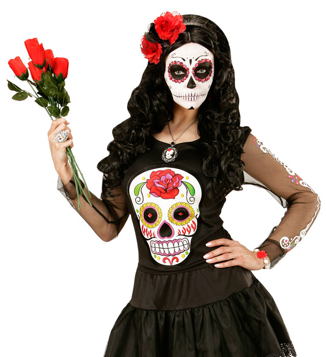 Colier Schelet Cameo Dia De Los Muertos