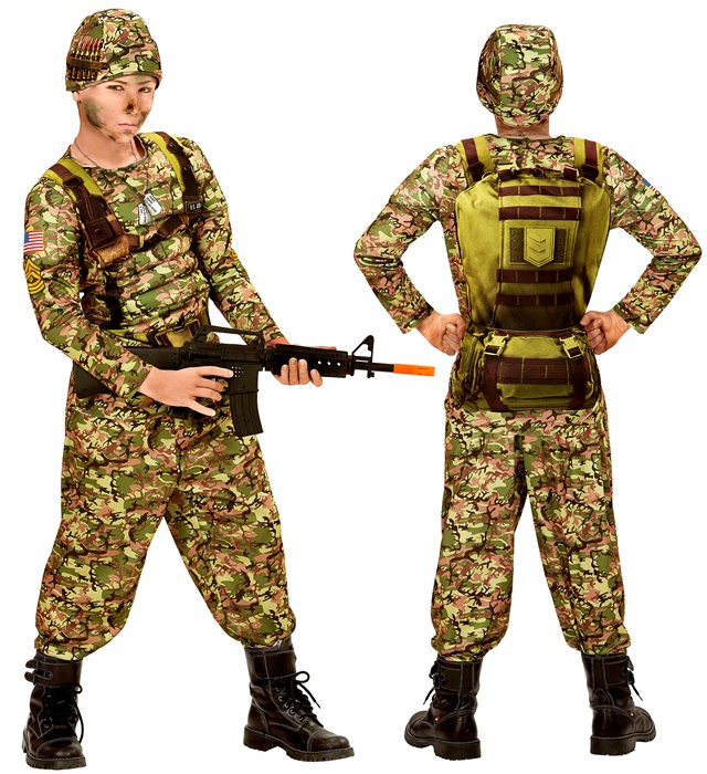 Costum Soldat Camuflaj Copii