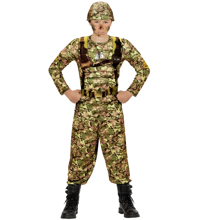 Costum Soldat Camuflaj Copii