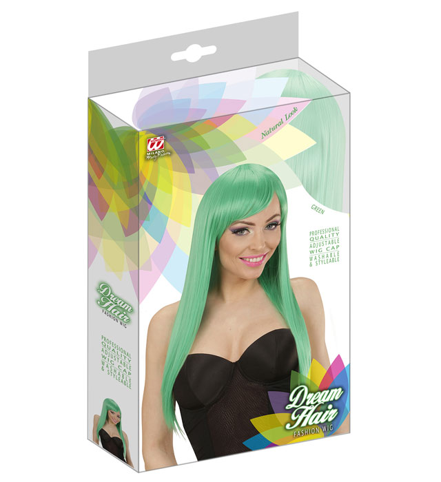 Peruca Cosplay Verde