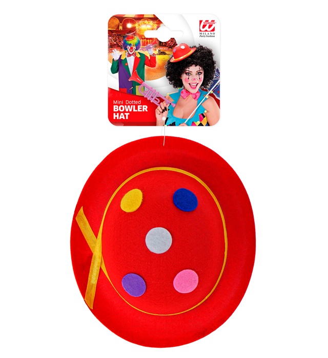Pălărie mini clown, culori asortate