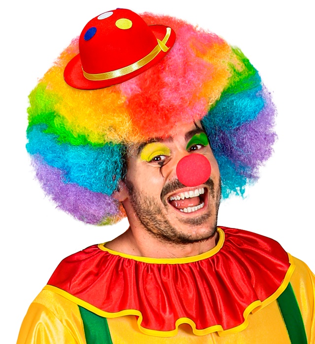 Pălărie mini clown, culori asortate