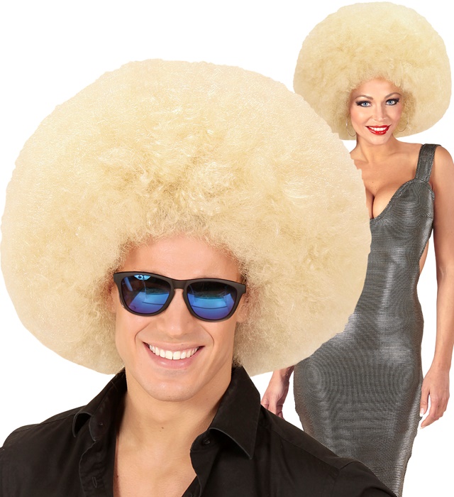 Peruca Afro Blonda