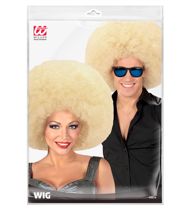 Peruca Afro Blonda