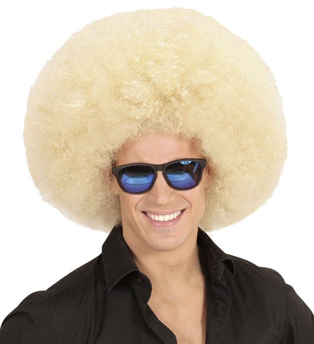 Peruca Afro Blonda