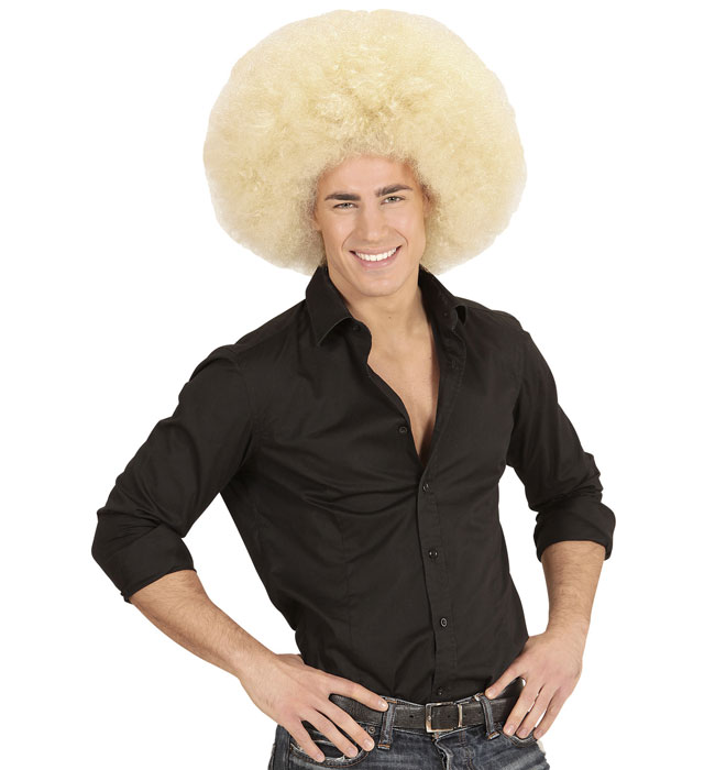 Peruca Afro Blonda