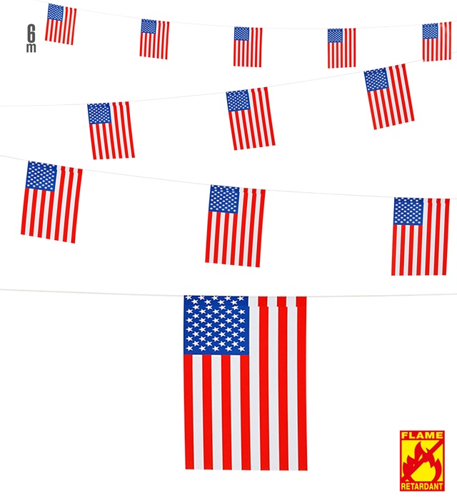 Ghirlanda Steag America 6 Metri