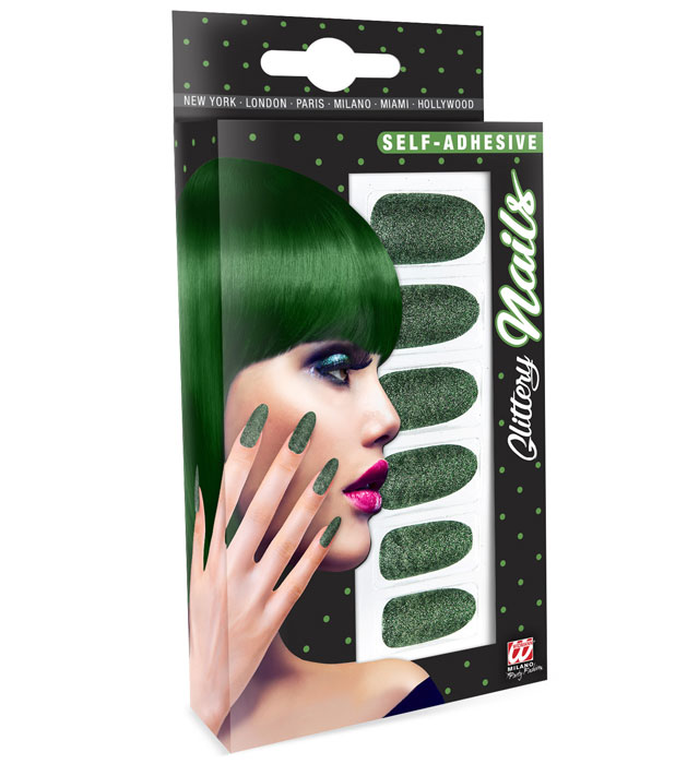 Unghii False Cu Adezov Verde