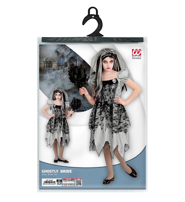 Costum Fantoma Mireasa Fetita