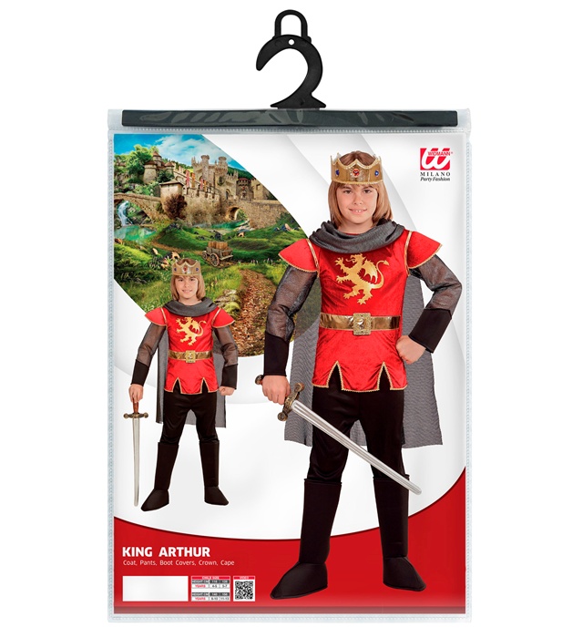 Costum Rege Arthur Rosu