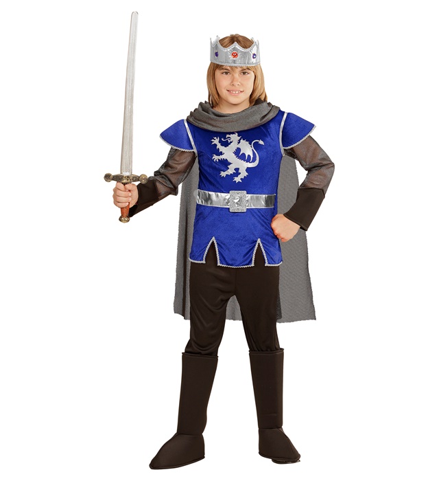 Costum Rege Arthur Albastru