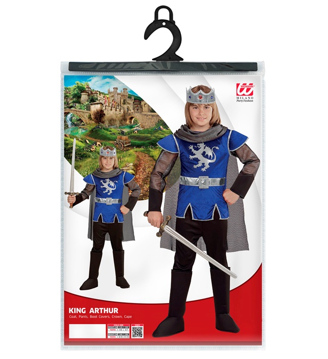Costum Rege Arthur Albastru