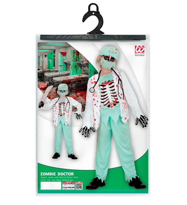 Costum Chirurg Alb Zombie Baiat