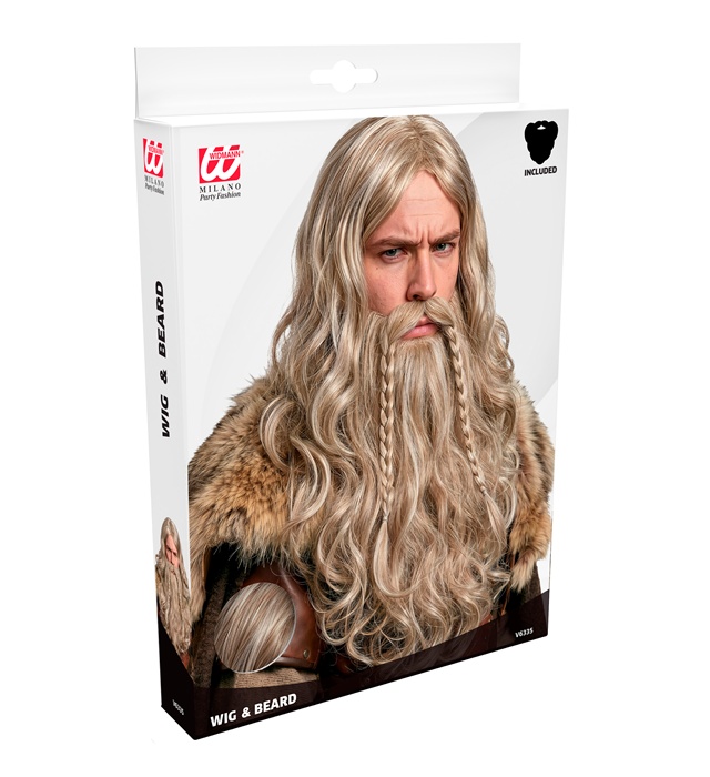 Peruca Viking Blonda