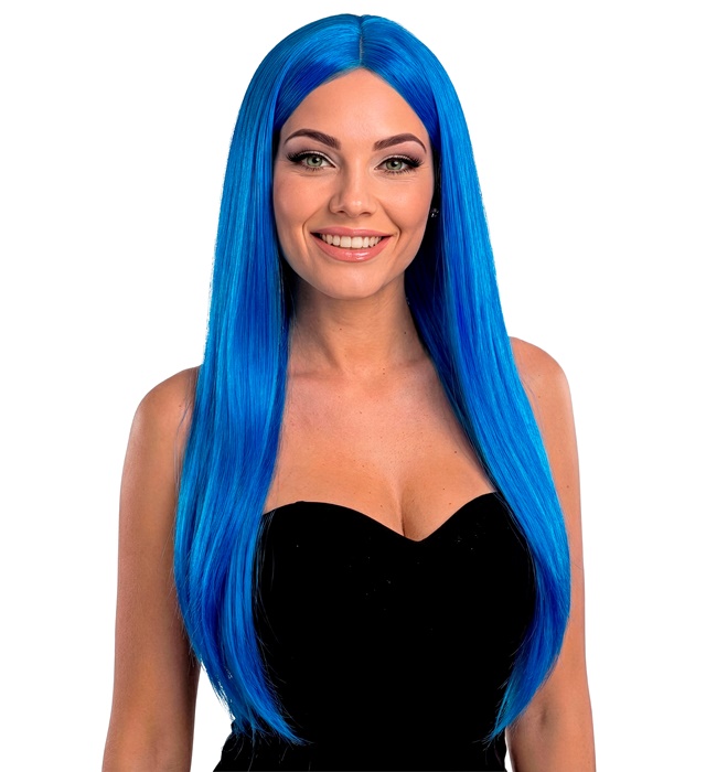 Peruca Glamour Albastră