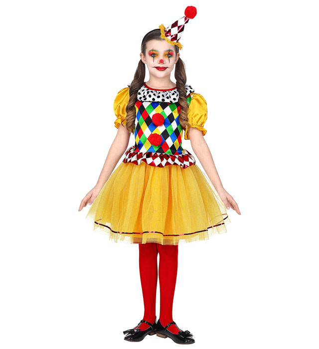Costum Clown Fetita Premium