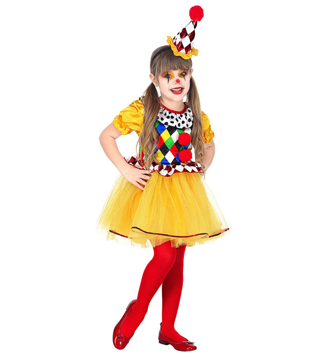 Costum Clown Fetita Premium