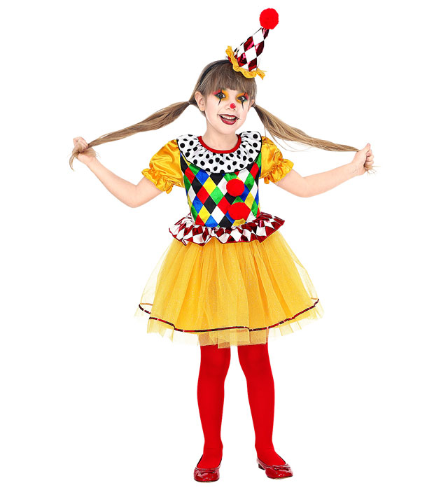 Costum Clown Fetita Premium
