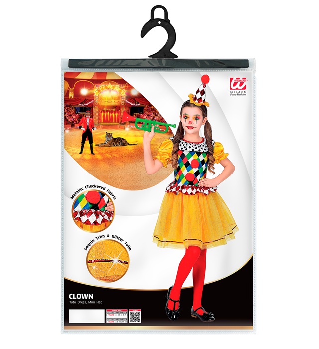 Costum Clown Fetita Premium