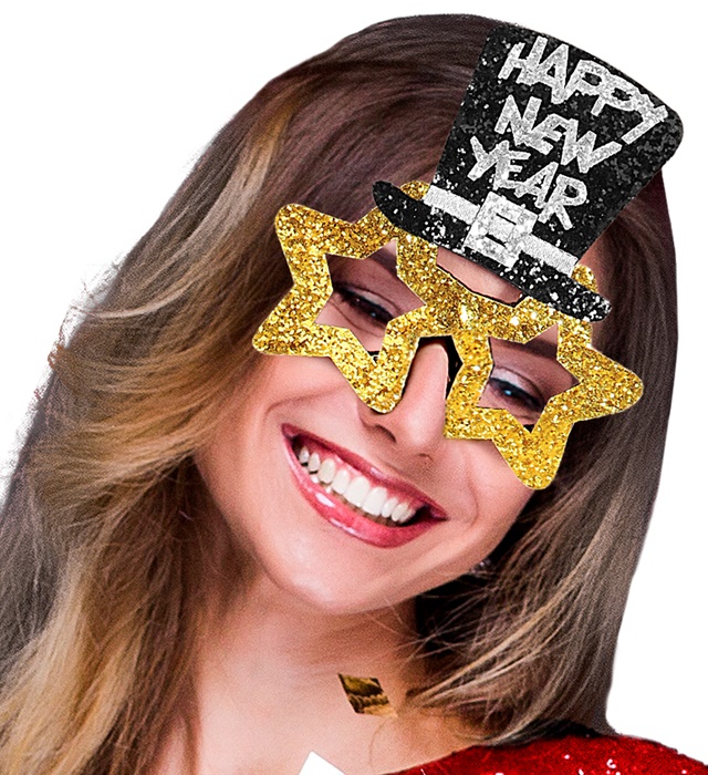 Ochelari Happy New Year Aurii