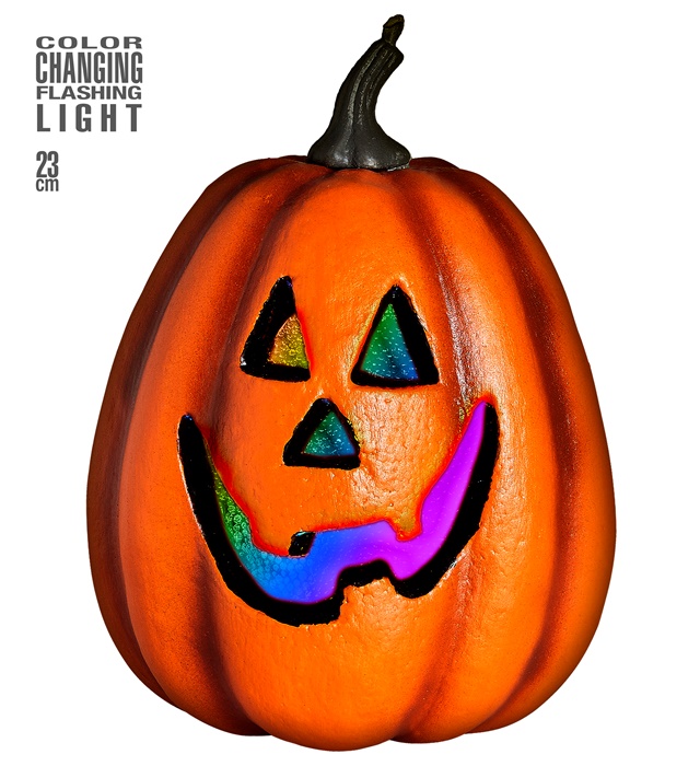 Dovleac Halloween Luminos 23 Cm