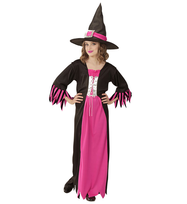 Costum Vrajitoare Roz Copii