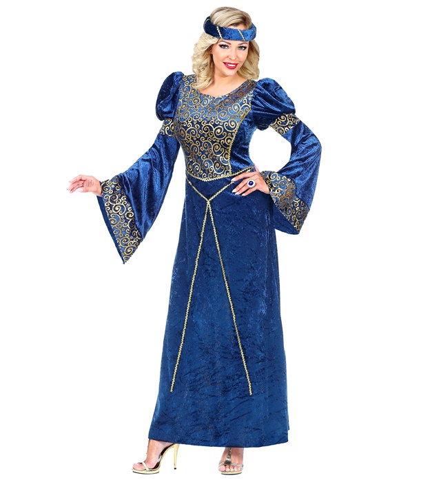 Costum Printesa Medievala Albastru