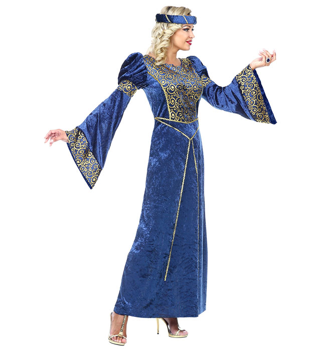 Costum Printesa Medievala Albastru