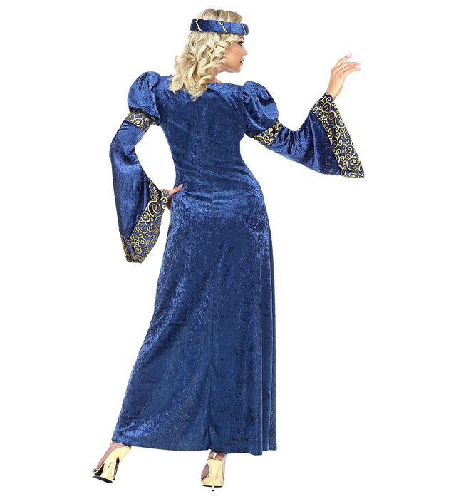 Costum Printesa Medievala Albastru