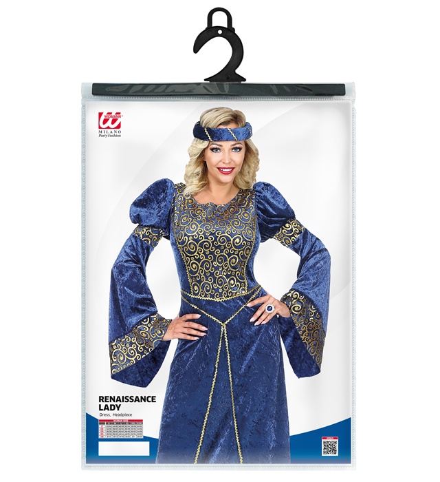 Costum Printesa Medievala Albastru