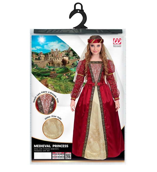 Costum Printesa Medievala Copii