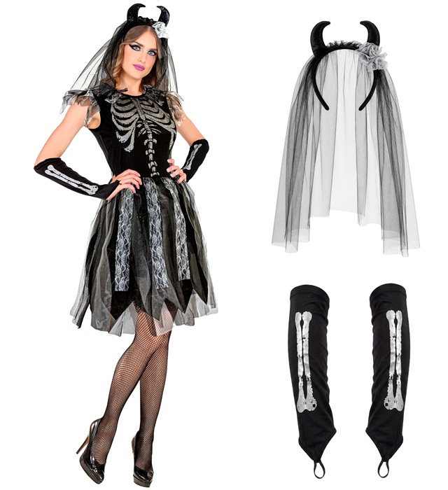 Costum Mireasa Halloween Dama