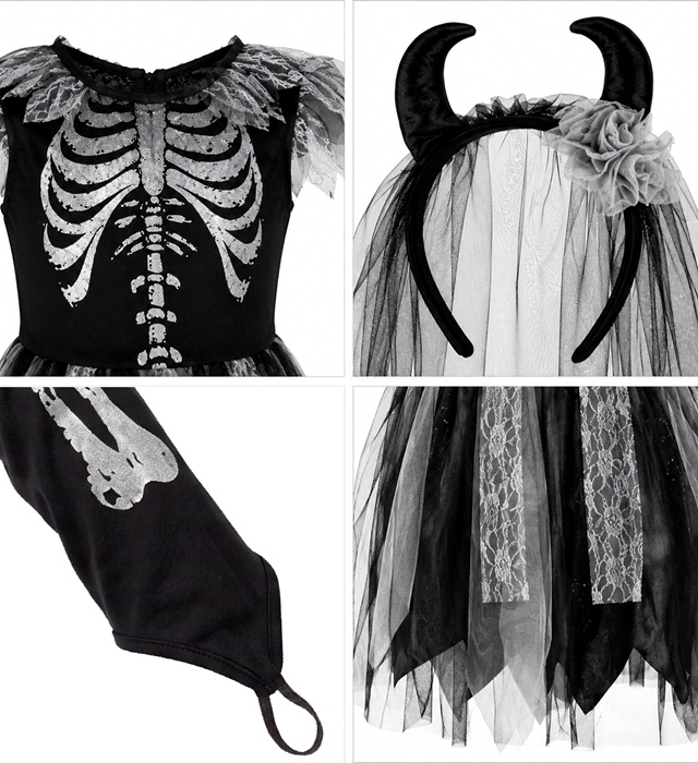 Costum Schelet Dracusor Fetita