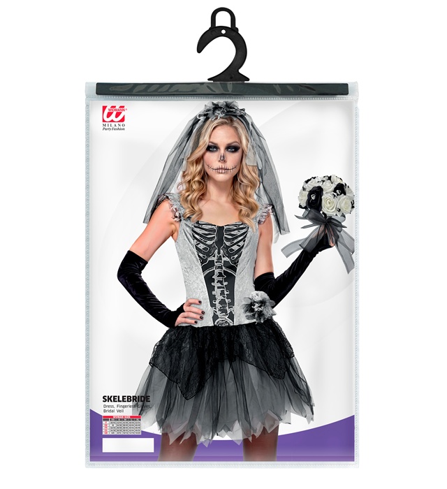 Costum Mireasa Schelet Horror