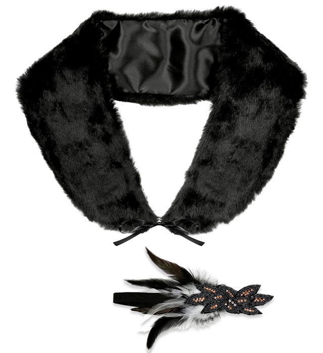 Set 2 Accesorii Charleston Negru