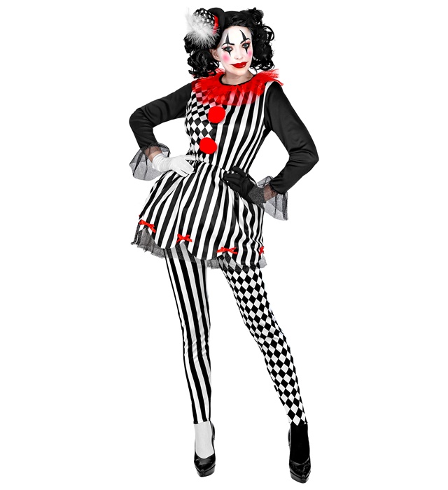 Costum Arlechin Dama 3 Piese