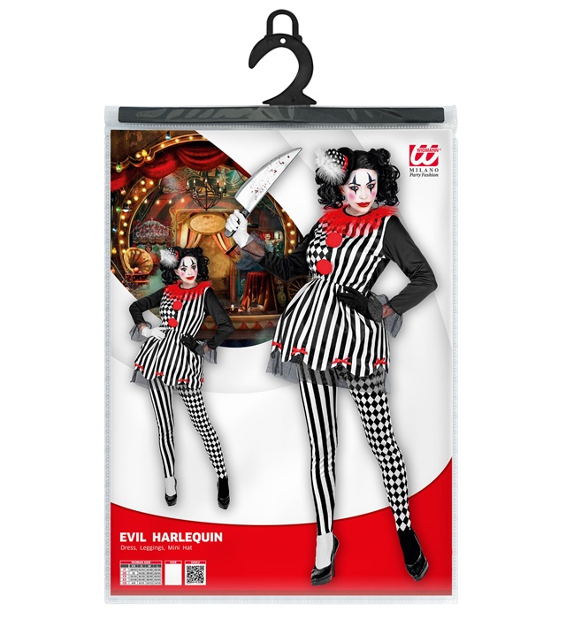 Costum Arlechin Dama 3 Piese