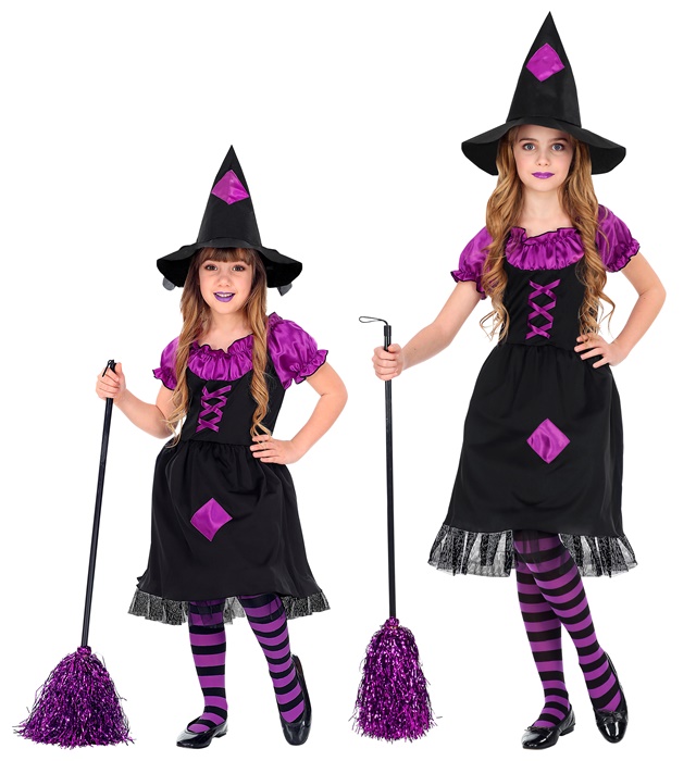 Costum Vrajitoare Mov Copii