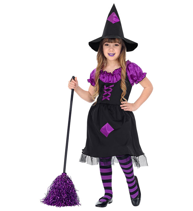 Costum Vrajitoare Mov Copii