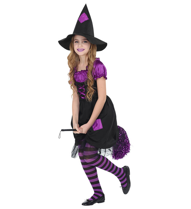 Costum Vrajitoare Mov Copii
