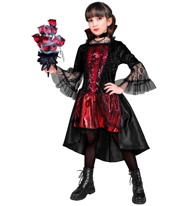 Costum Vampirita Gotica Copii
