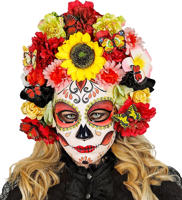 Masca Dia De Los Muertos Deluxe