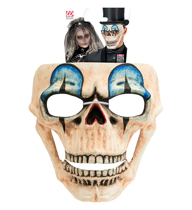 Masca "Commedia Dell`Arte" Schelet Clown