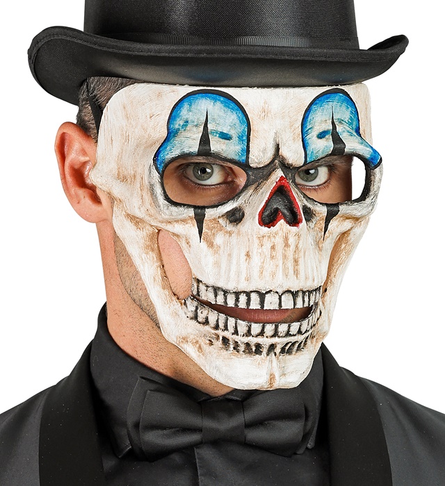 Masca "Commedia Dell`Arte" Schelet Clown