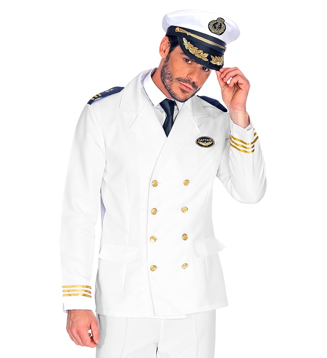 Costum Jacheta Alba Capitan Vas