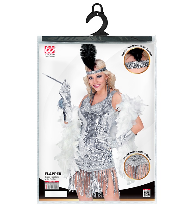 Costum Charleston Argintiu
