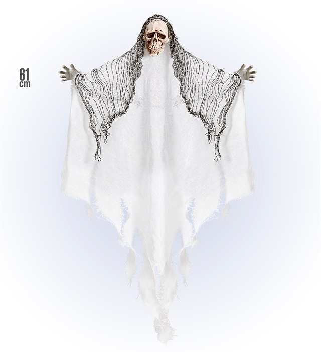 Decor Grim Reaper Alb 61 cm