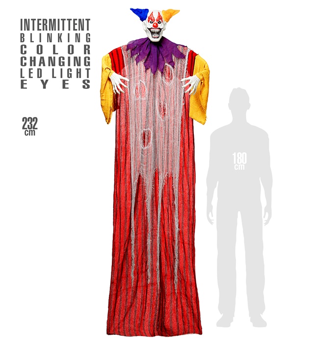 Decor Creepy Clown 232 cm