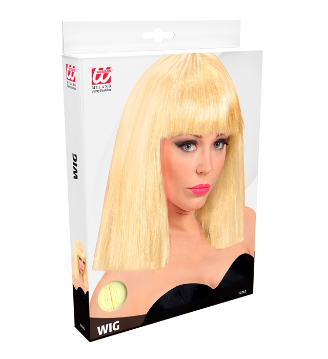 Peruca Bob Lung Blonda
